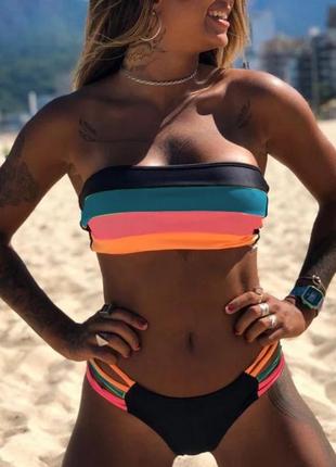 Роздільний купальник s різнобарвний
