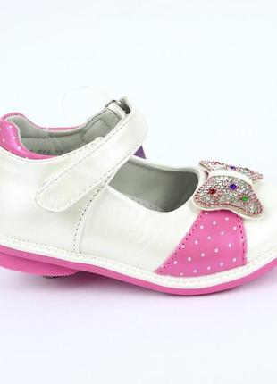 5075f белые с розовым туфли для малышки тм том.м2 фото