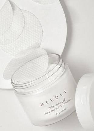 Пілінг-диски з bha і pha-кислотами needly daily toner pad, 60 шт