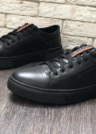 Кеды кроссовки кожаные ecco soft2 фото