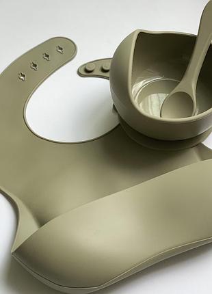 Силіконова дитячий посуд