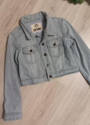 Коротка джинсова куртка піджак, жакет