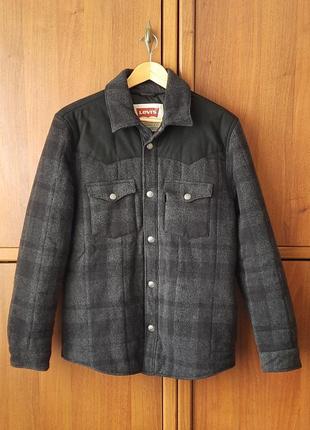 Шерстяная мужская куртка/рубашка/овершот levi's | levis wool1 фото