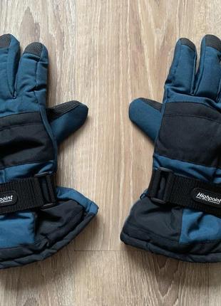 Мужские усиленные лыжные перчатки на микрофлисе highpoint2 фото