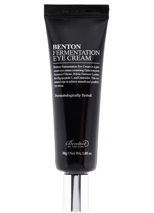 Омолоджуючий крем для шкіри навколо очей benton fermentation eye cream benton, 30 мл