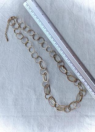 Цепь ожерелье колье япония цвет золото2 фото