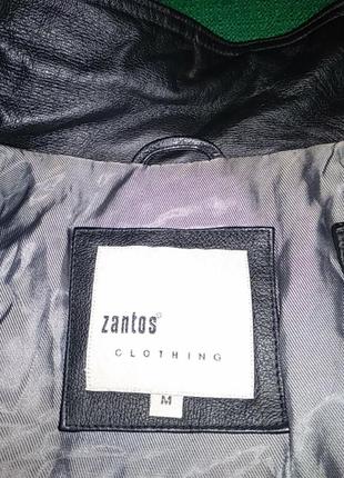 Чоловічий шкіряний бомбер zantos/clothing/m7 фото