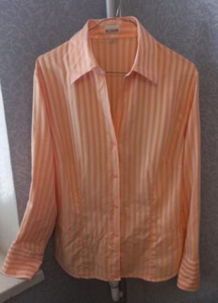 Блуза-сорочка brookshire. розмір 44, підійде на м-l. склад-100% бавовна.