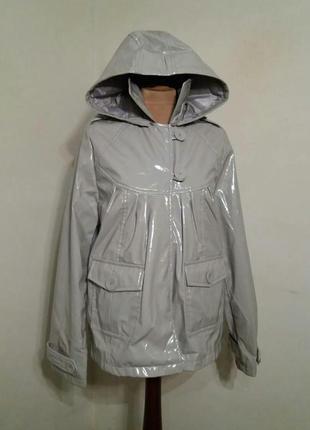 Куртка серая лаковая «atmosphere»