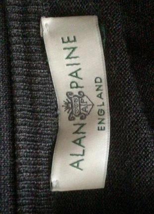Шерстяной свитер премиум бренда alan paine, англия, 100% шерсть мериноса, нюанс!9 фото