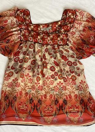 Шифонова блузка з візерунком