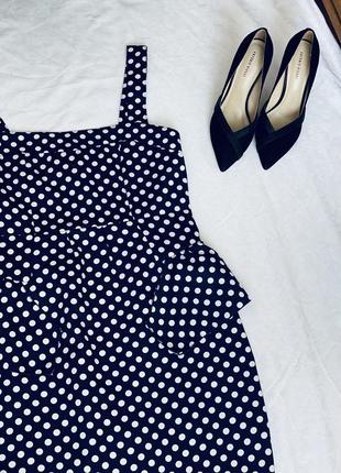 Платье в горошек нарядное италия