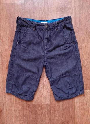 Шорты бриджи джинсовые next синие на парня 12 лет 152 см, хлопок2 фото