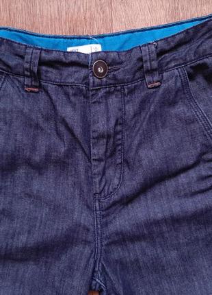 Шорты бриджи джинсовые next синие на парня 12 лет 152 см, хлопок4 фото