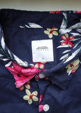 Рубашка  гавайская burton london гавайка (l)2 фото