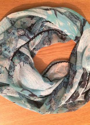 Как новый эксклюзив яркий стильный шарф платок хомут от street one1 фото