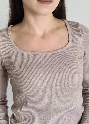 Кофта рубчик водолазка гольф пуловер джемпер10 фото