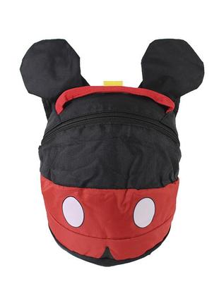 Дитячий рюкзак lesko w640 mickey mouse дошкільний з ремінцем анти-потеряшкой для прогулянки