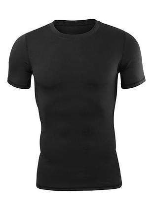 Чоловіча тактична футболка з коротким рукавом lesko a159 black розмір xxl