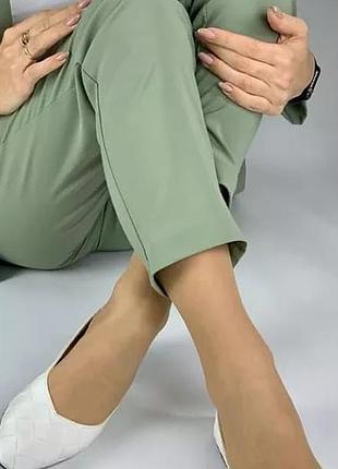 Акция! стильные белые плетенные балетки в стиле botega venetta