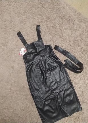 Сарафан еко шкіра