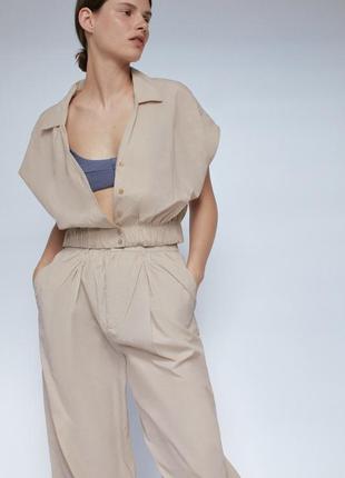 Тренд костюм zara топ блуза брюки техническая технічна