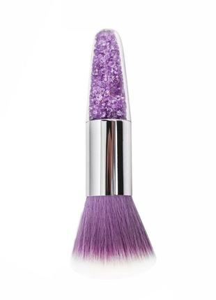 Щетка маникюрная lidan fcs-x123 purple star diamond для удаления пыли с ногтей
