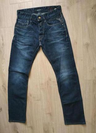 Стильные мужские джинсы replay registered trade mark w28/l32