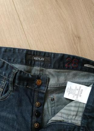 Стильные мужские джинсы replay registered trade mark w28/l324 фото