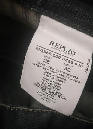 Стильные мужские джинсы replay registered trade mark w28/l327 фото