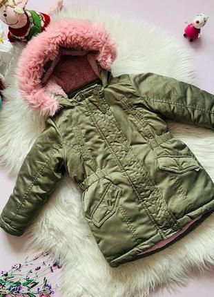 Красивая тепла куртка primark девочке 2-3 года