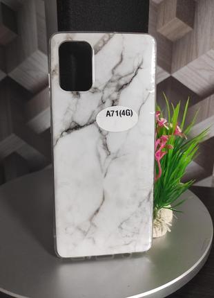Силіконовий чохол для samsung galaxy a71 мармуровий