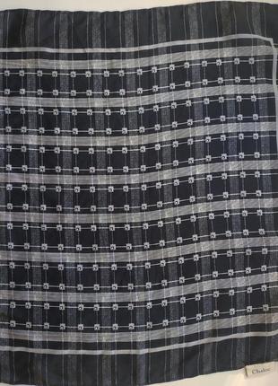 Небольшой шёлковый платочек гаврош 45*48 chaloc, натуральный 100 % шёлк2 фото