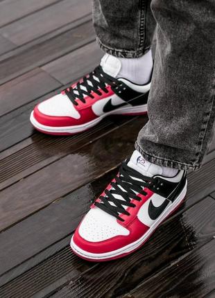 Кроссовки nike sb dunk black red