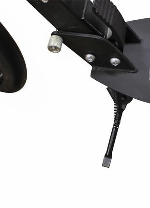 Двоколісний самокат scooter 888 black для підлітків складаний з підніжкою амортизатором6 фото