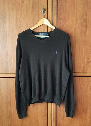 Вінтажний чоловічий светр-пуловер polo by ralph lauren vintage