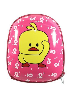 Дитячий рюкзак з твердим корпусом duckling a6009 pink1 фото