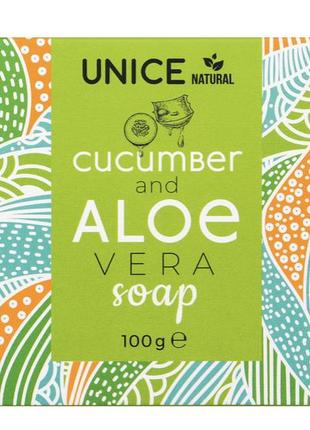 Натуральне мило з огірком і алое віра