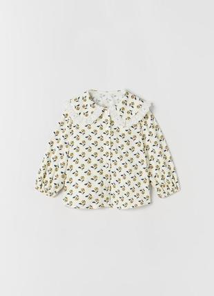 Рубашка zara 2-3роки(98см)