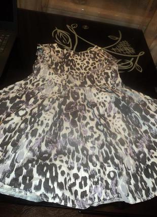 Платье леопардовый принт, пышное фатин, американский котон, очень стильное3 фото