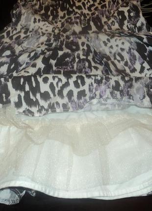 Платье леопардовый принт, пышное фатин, американский котон, очень стильное2 фото