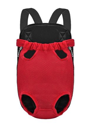 Рюкзак-кенгуру для животных lesko dt854 red l переноска котам собакам 3шт