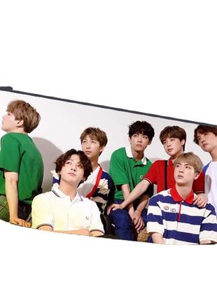 Пенал шкільний бтс bts bangtan boys двосторонній 22х11 см (pn_0090)