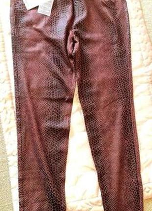 Джегинсы mango,  покрытие под кожу змеи