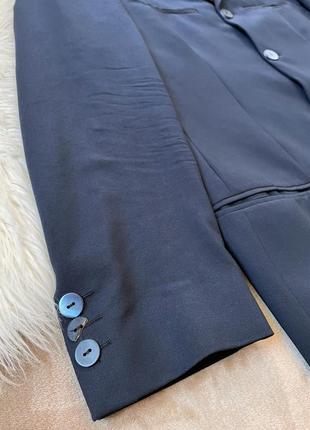 Мужской брендовый удлиненный шерстяной пиджак жакет exte италия10 фото
