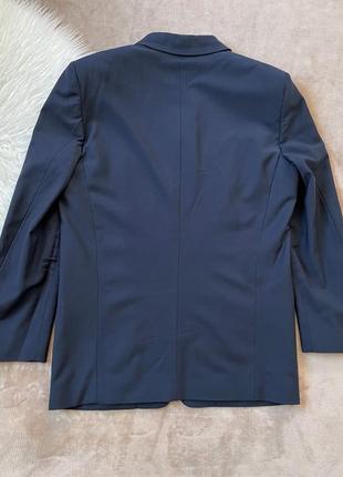 Мужской брендовый удлиненный шерстяной пиджак жакет exte италия5 фото