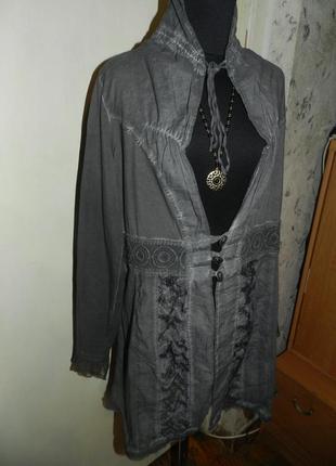 Эффектнейший,кардиган-блузка с кружевом,трикотаж-стрейч-варёнка,турция1 фото