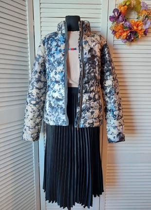 Женская лёгкая куртка цветной камуфляжный  акварельный принт.4 фото