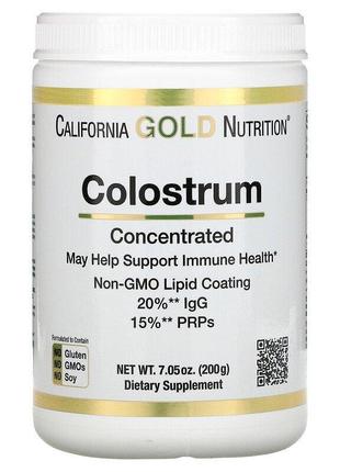 Колострум,молозиво california gold nutrition,концентрированное молозиво в порошке, 200 г