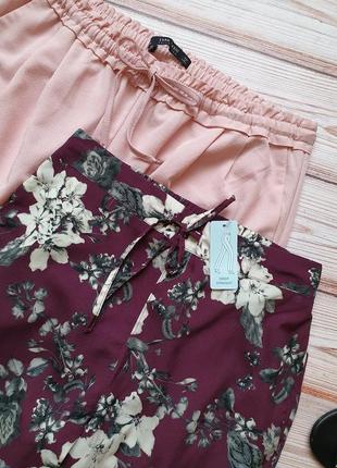 Летние цветочные брюки брюки с цветами на резинке3 фото